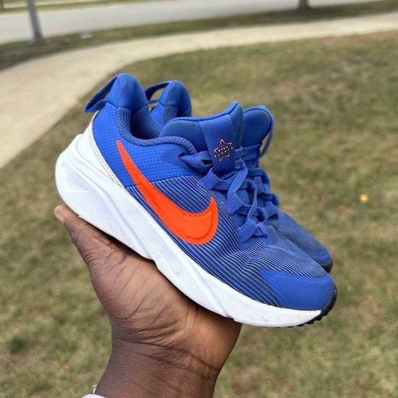 Nike Star Runner 4 Little Kids Athletic Shoes Toddler Boy Size 12 Blue - Picture 10 of 13